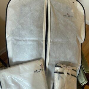 2 Moncler  -Authentic- Luxury Garment Bag, Dust Bag -2 Travel Bags 35" x 25"
